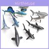 Pvc Ocean Fish White Shark And Whale Model Set With Realistic Design For Marine Enthusiasts