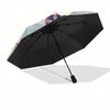 "Sailor Moon" Anime Character Circular Art Print Poster Umbrella, Portable 3 Fold Compact Umbrella for Men & Women,S76
