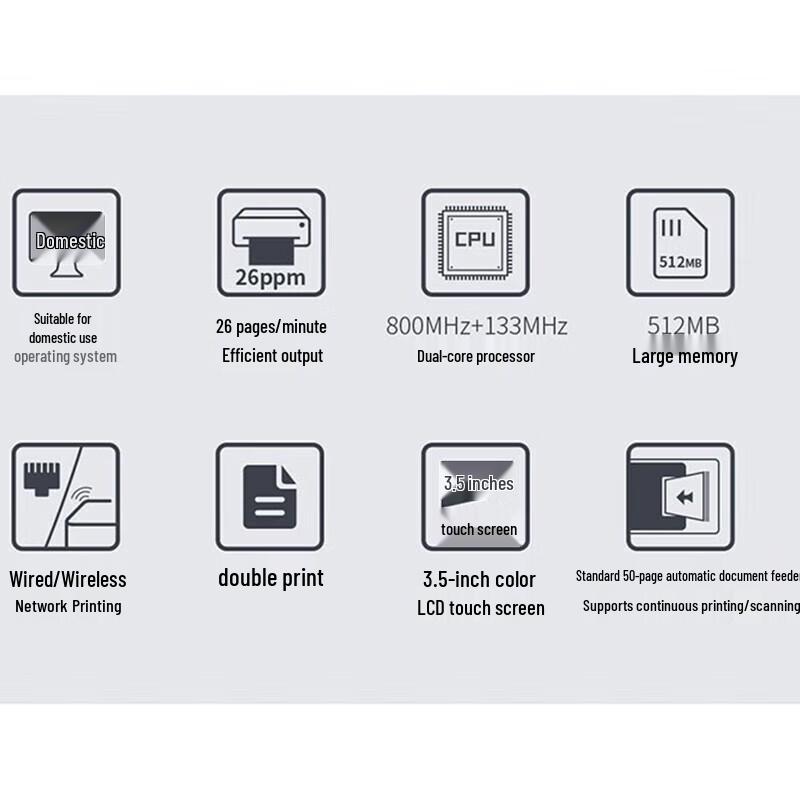 Lenovo MC2600DNW Color Laser All-in-One Printer CN Plug (adapter Included)