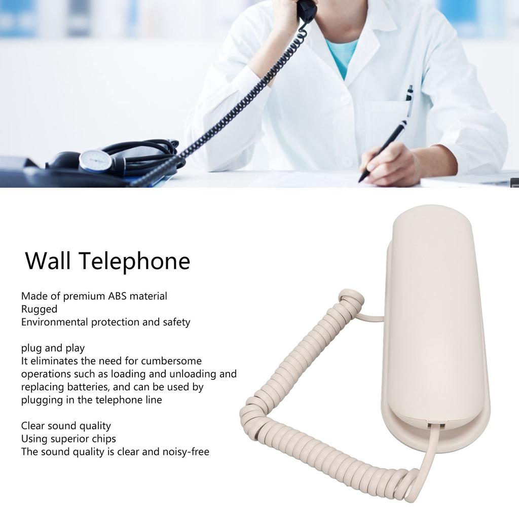 Nástěnný telefon Multifunkční Velká tlačítka     Funkce Pevná linka Nástěnný telefon pro   Hotel