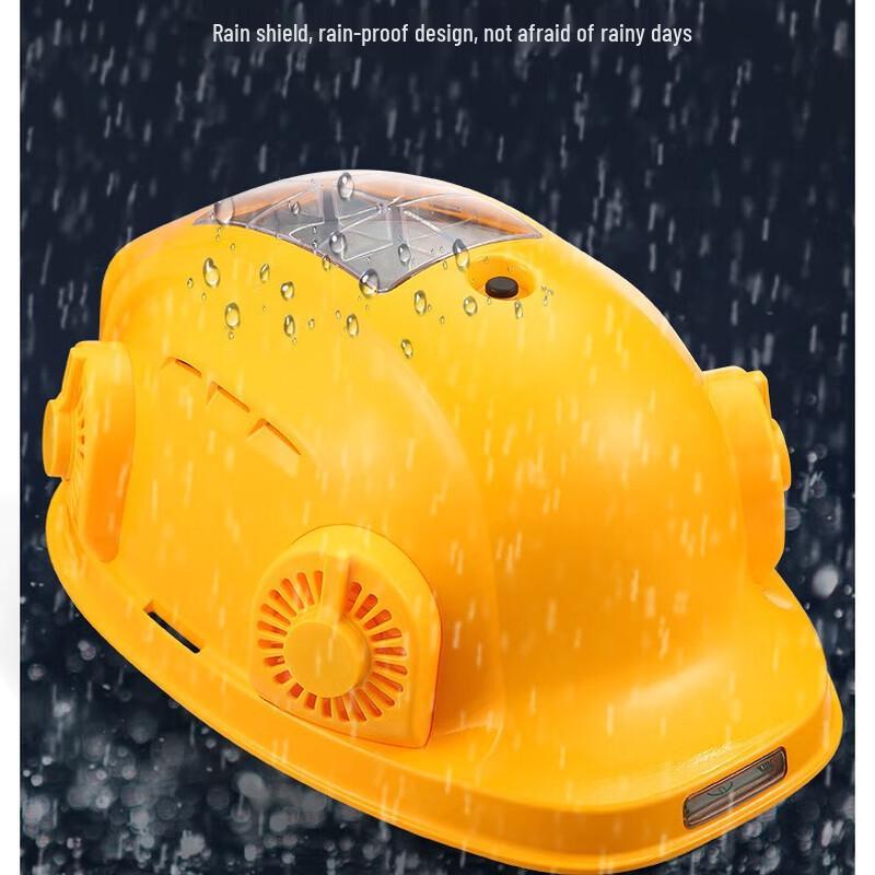 Brangdy Solar Six-Fan Dual Air-Conditioning Safety Helmet