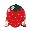 New Korean-style Children's Bag - Cute Little Girl Crossbody Bag with Adorable Strawberry Accessories
