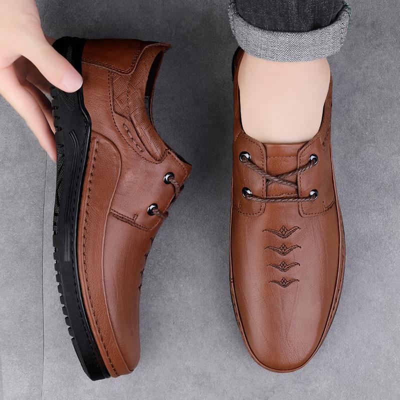 Модные кожаные туфли — фото 5