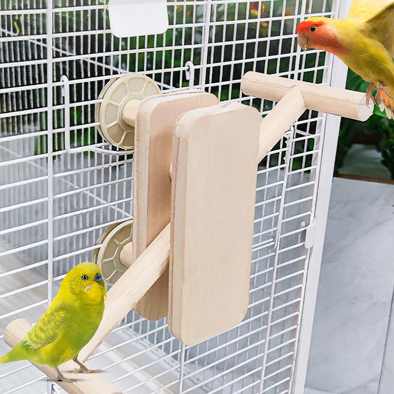 Bird Perch Stand Interactive Multifunctional Bird Perch Toy Versatile Cage Accessories For Parrots Parakeet Budgies Cockatoos