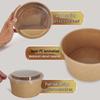 Disposable Kraft Paper Bowls with Lids