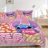 3pcs Stitch Printed Bedding Set,(Includes 1 Duvet Cover And 2 Pillowcases, Quilt Not Included) yy250814109