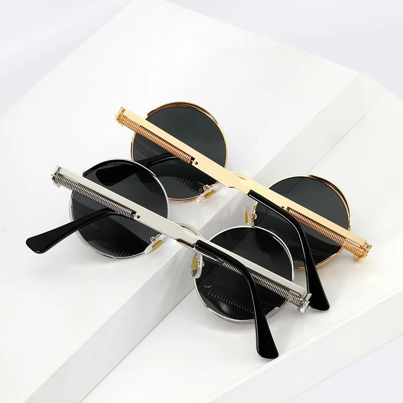 Classic Gothic Steampunk Sunglasses Sun Glasses Men Women Brand Designer Vintage Round Eyeglasses Fashion Driving Goggle UV400