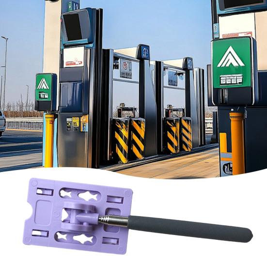 Retractable Card Reacher Stick Parking Lever Swiping Card Stick for Car Stainless Steel Parking Payment Pole Swiping Tool