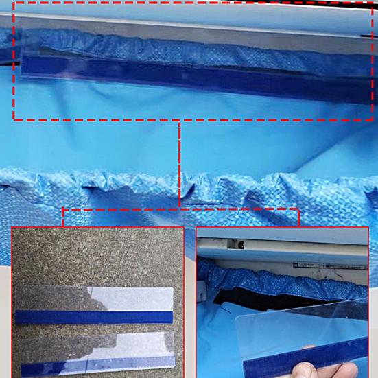 Air Conditioning Cover Waterproof Labor-saving Polyester Air Conditioning Cleaning Bag with Water Pipe