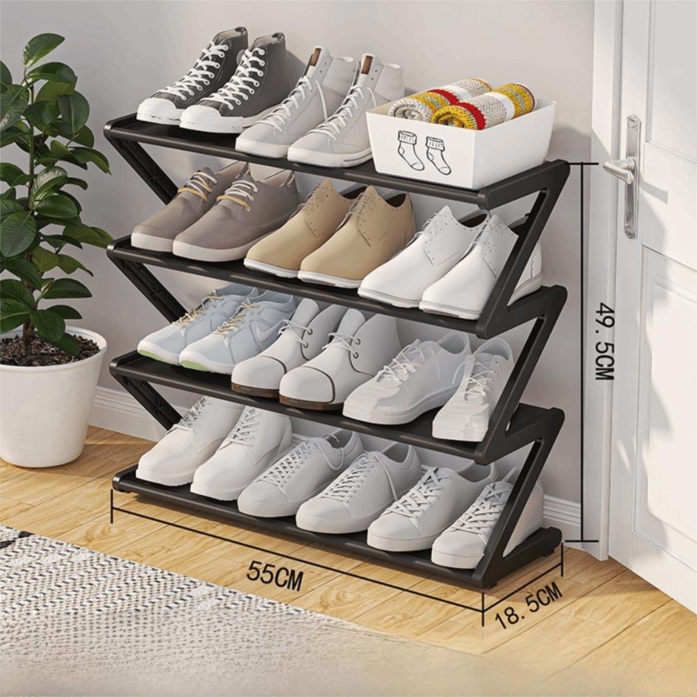 Multi-functional Shoe Rack Z-shaped Shoe Storage Creative Storage Rack  Household