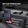 For Toyota Car Seat Organizer Leather Crevice Storage Box Auto Accessories GR MN Corolla Yaris Aygo Prius RAV4 Crown CHR Camry
