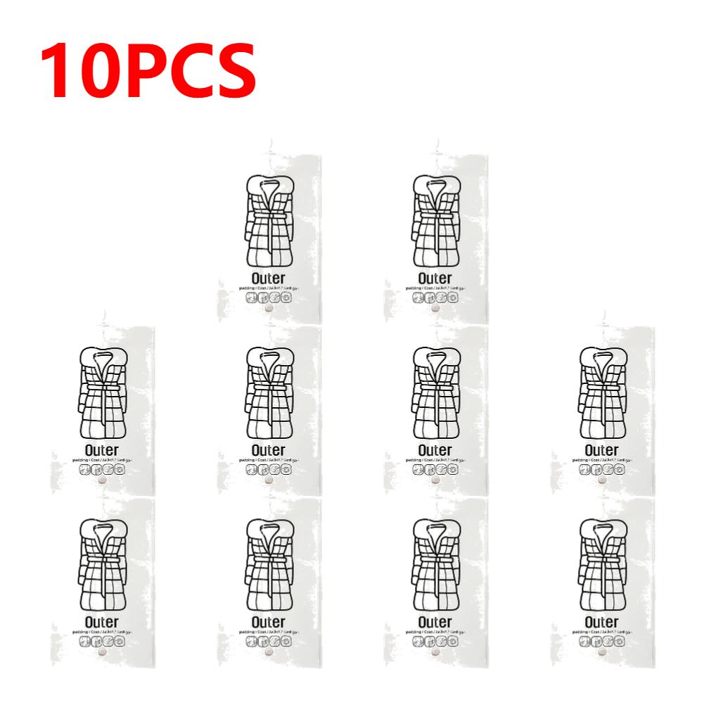 1-10PCS Hang Transparent Vacuum Bag Storage For Clothes Down Jacket Overcoat Compression Home Organizer Wardrobe