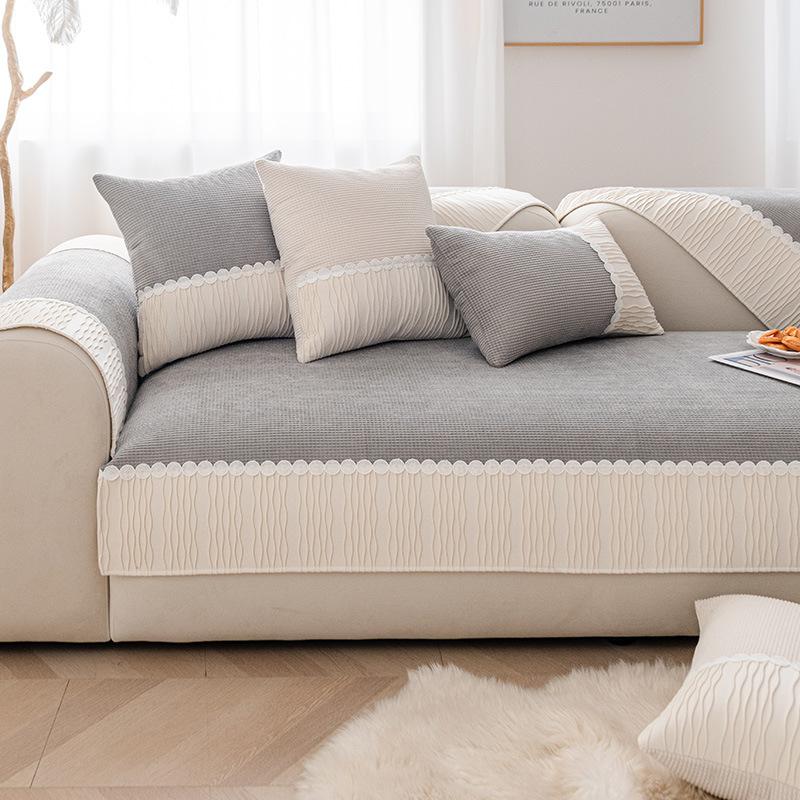Winter Non-Slip Sofa Cover Simple Modern Plush Cushion Four Seasons Universal Full Cover Cloth