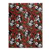 Halloween Rose Skull Head digitalprinted polyester Bedroom velvet flannel soft sofa cover blanket Fleece soft sofa cover