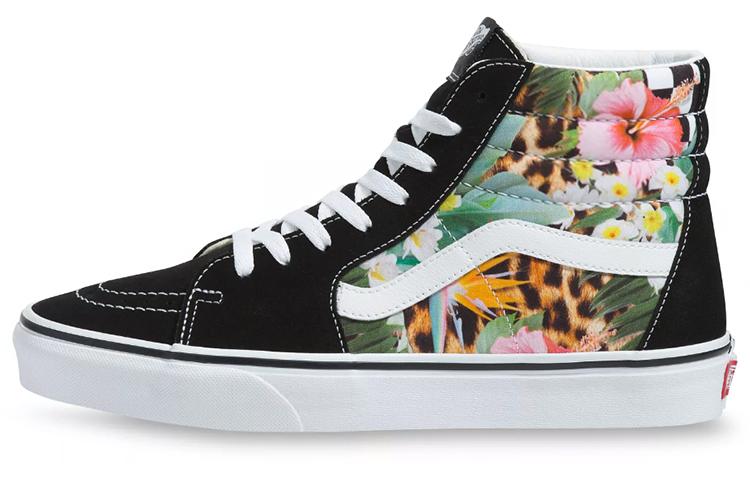 Vans Sk8 Hi Тропическая Животная Клетка Черный Женские VN0A4U3C2FB 36.5