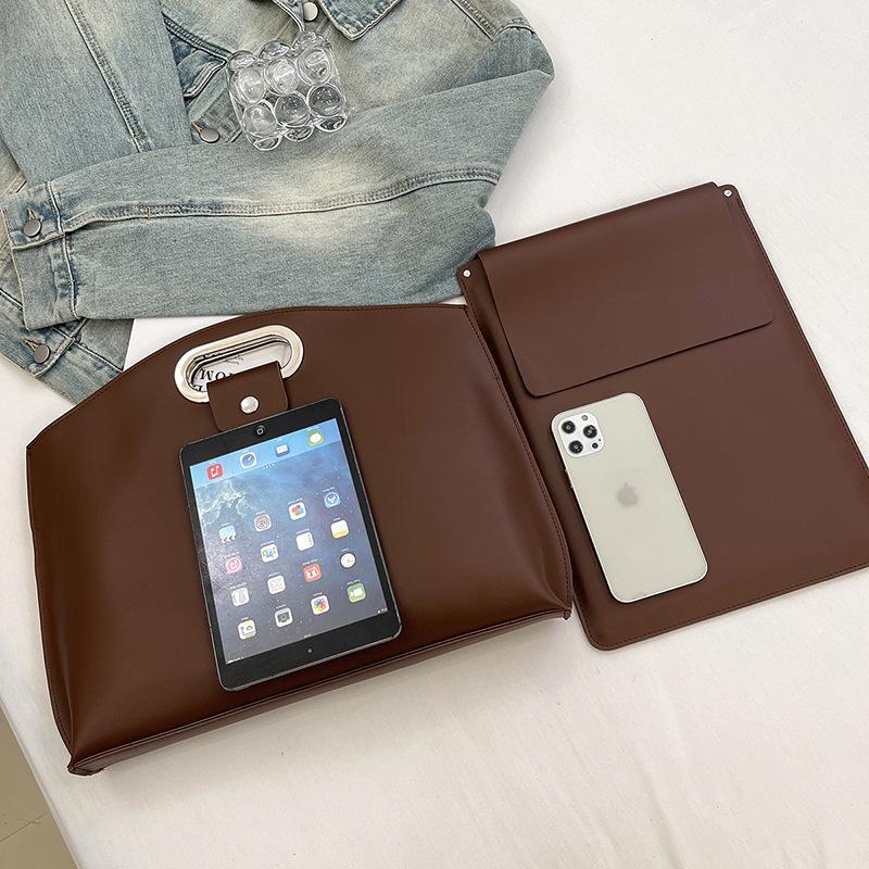 2026 Mother-and-Child Vintage Mylar Tote & Document Bag Set for Women