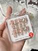 Nails Wearable Fashionable Handmade Art With Chain And Love Heart Pattern Gift