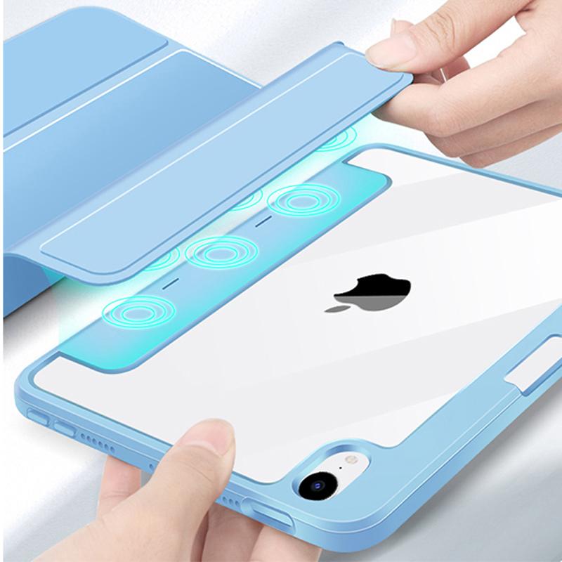 Husa cu separare magnetica pentru iPad Mini 6 9 Huse Husa de protectie tableta Piele acrilica transparenta iPad9 Mini6 10.5 2021