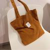 Corduroy Shoulder Bag Baita Student Handbag Shiling Leisure Shopping Bag Women'S Tote Bag