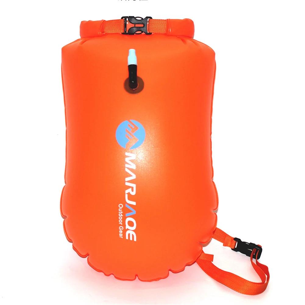 20L Safety Swimming Buoy PVC Inflatable Drifting Rafting Bag with Belt 12KG Buoyancy Lightweight for Boating Kayaking