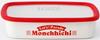 Fuji Enamel Monchhichi Shallow Rectangular Parade MN50AL Container, Large, 1.6L, Let's! Pattern,