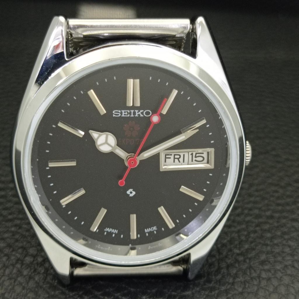 VINTAGE REFURBISHED SEIKO EXPO 70 AUTOMATIC 6309A JAPAN MENS WATCH a441900-1