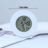 Digital LCD Travel Alarm Clock With Temperature Hygrometer Mini Desk Wall Clock Battery Powered