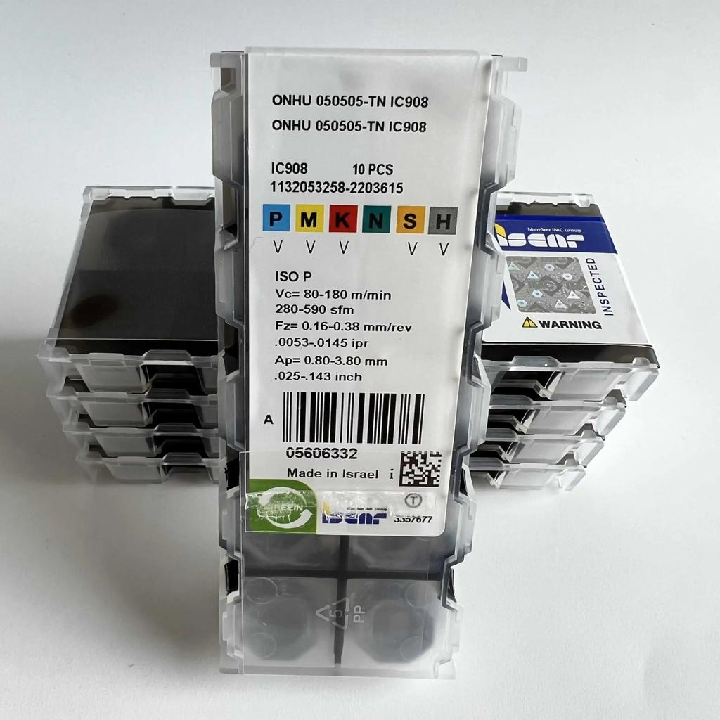 ISCAR / ONHU050505-TN IC908 Industrial indexable carbide inserts 10 Pcs