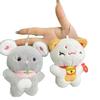 Plush Playful Cat Doll Keychain Charming Accessory For Couples And Gift Giving