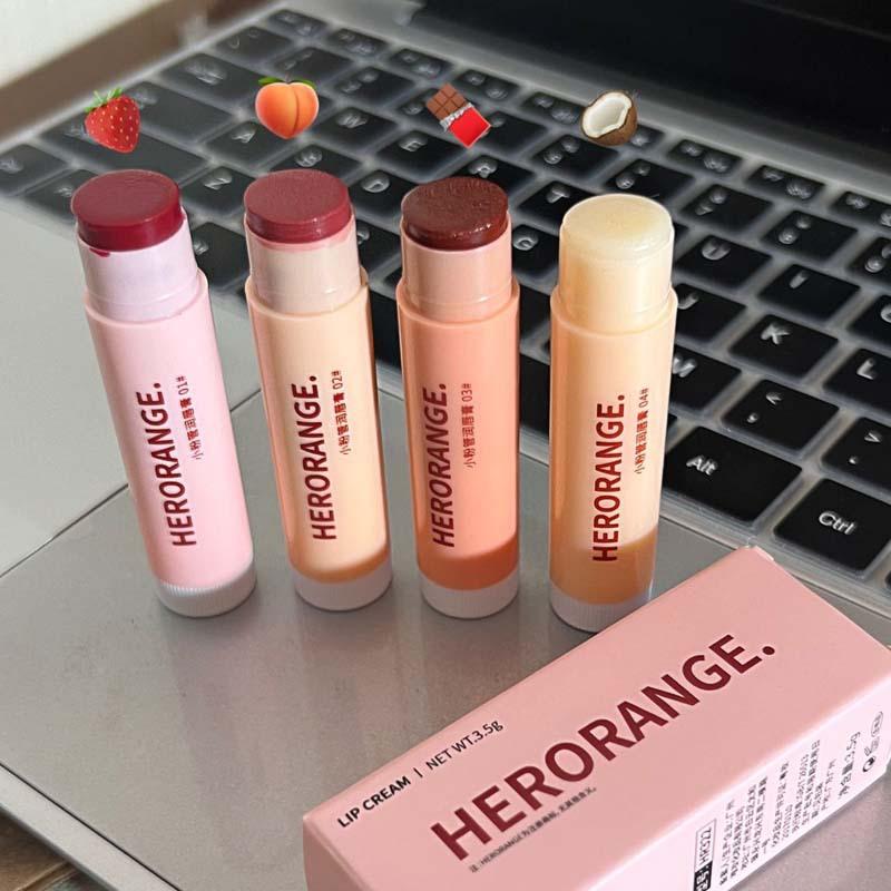 Pink Tube Moisturizing Tinted Lip Balm Hydrating Nourishing Lip Care For Women