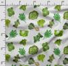 Soimoi Veggies Print,  Cotton Cambric, Quilting Fabric Sold by The Yard 42 Inch Wide, Medium Weight Cotton Fabric, Sewing  Supplies,Aquamarine