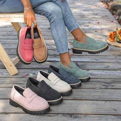 Fashion Women Sneakers 2025 New Spring Autumn Flat Loafers Shoes Women Non-slip Thick Bottom Shoes Outdoor Sneakers Zapatos De Mujer