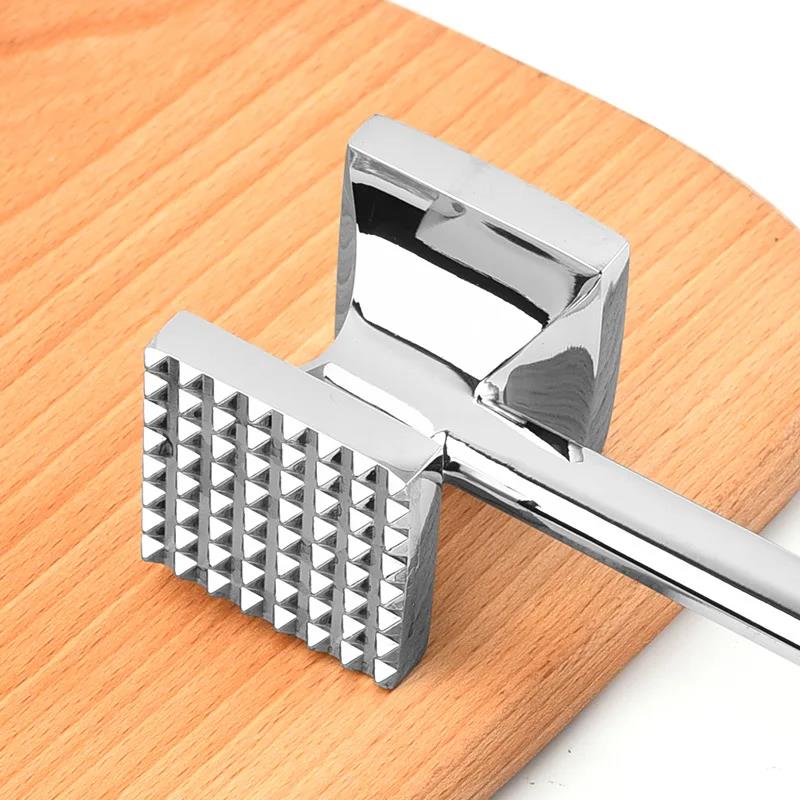 Loose Meat Hammer Double-Sided Checkered Beef Tenderizer Tenderizers Portable Meat Beat Kitchen Gadgets 4