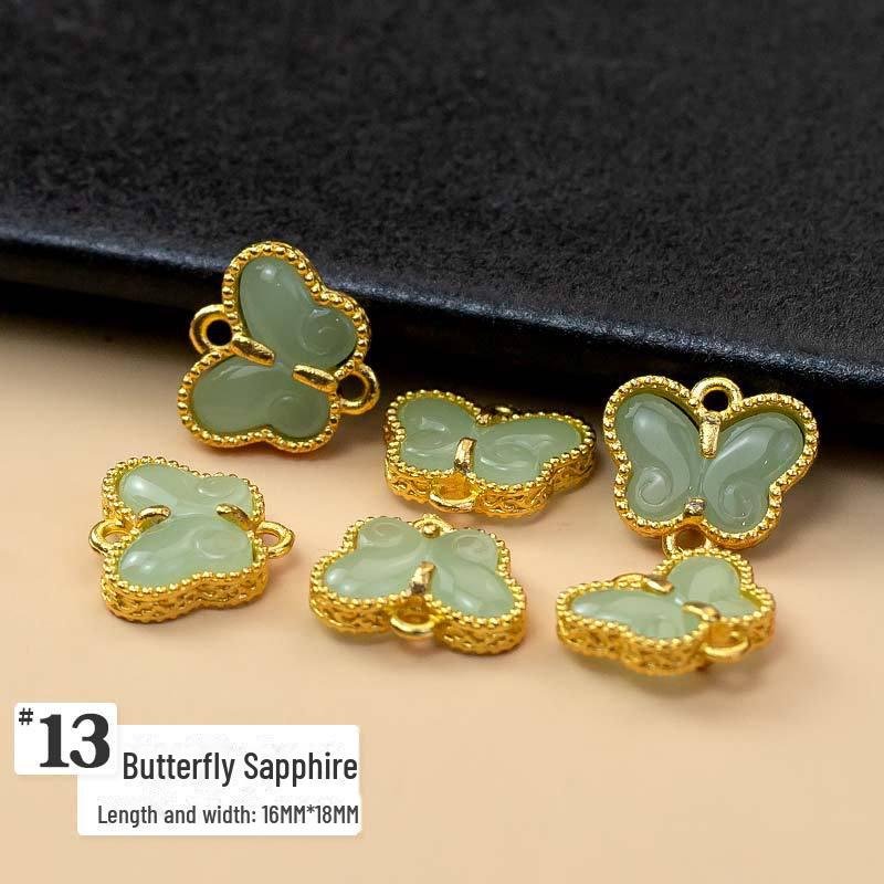 

Подвеска из нефрита в стиле чонсам: Ретро Металл Китайский Национальный Прилив DIY Аксессуар