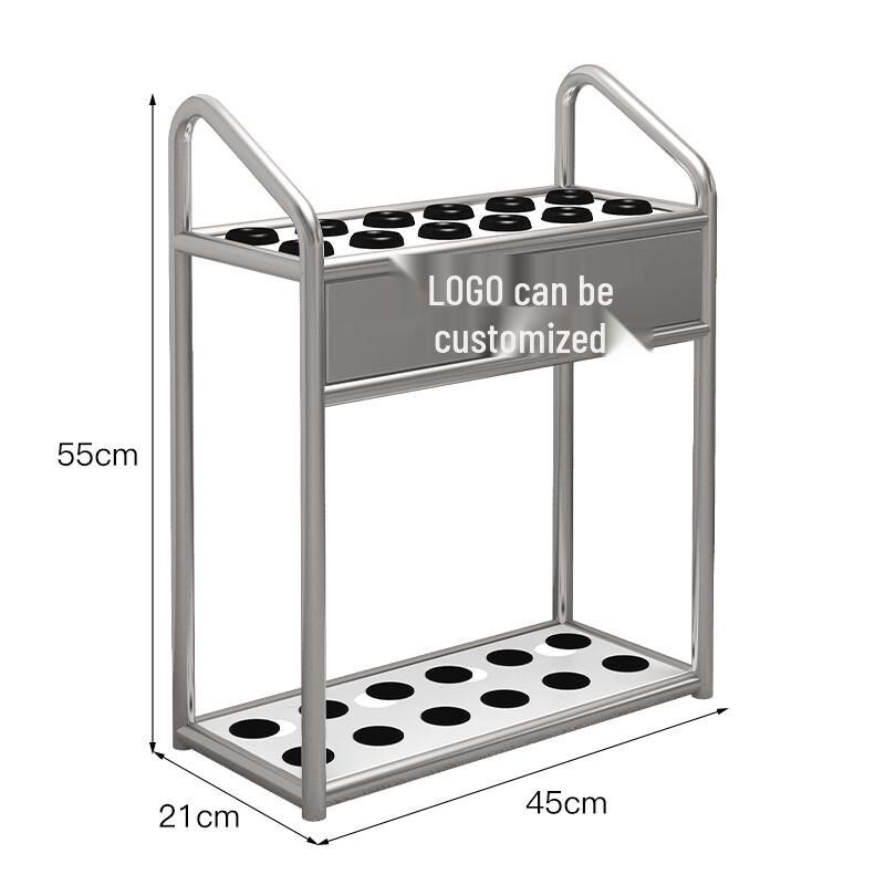 12-Hole Floor-Standing Billiard Cue Rack