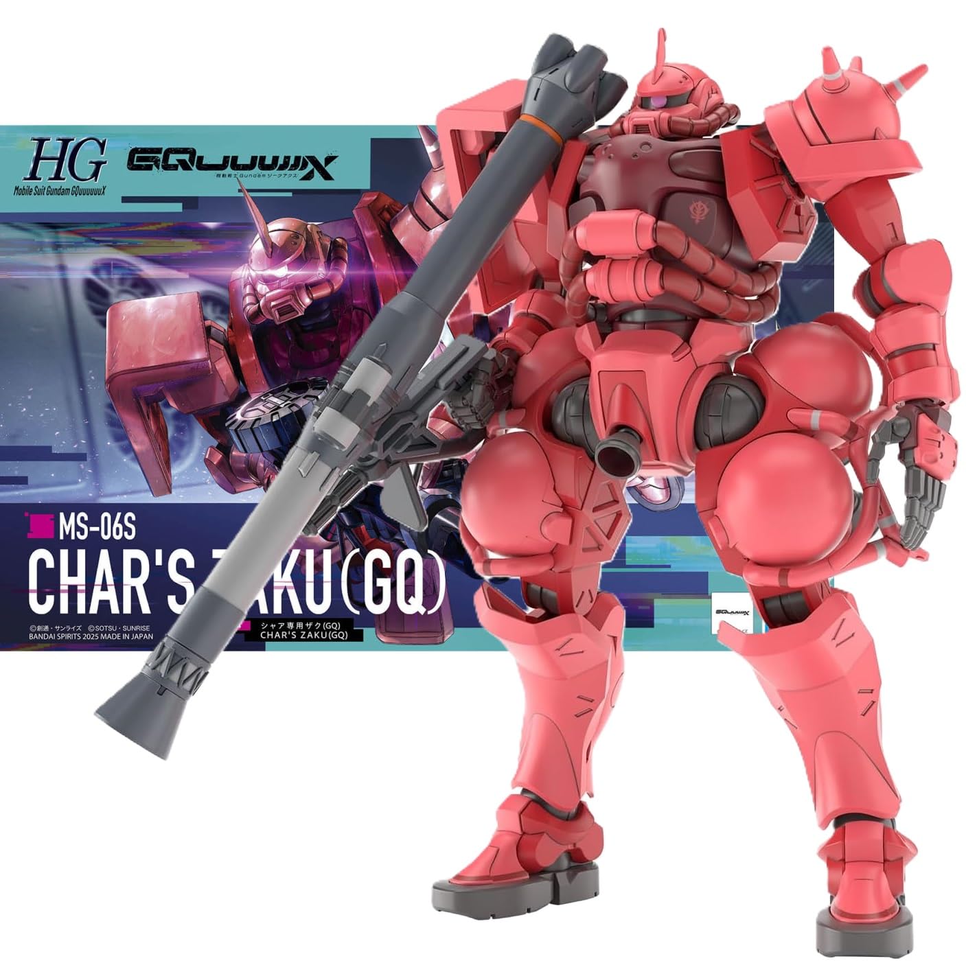 

[HG] GQuuuuuuX Заку Чара (GQ) Пластиковая модель в масштабе 1/144, предварительно окрашенная