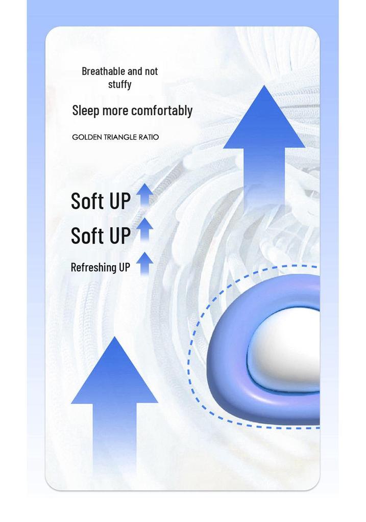Butterfly Memory Foam Pillow: Zero Pressure Sleep Aid for Neck Protection and Side Sleepers