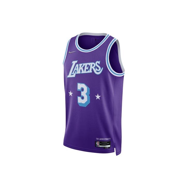 Nike NBA Los Angeles Lakers Anthony Davis City Edition Синий мужской уличный трикотаж DB4032-505 M