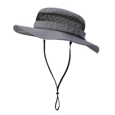 JGNGOUL Classic Sun Hat for Men Breathable Cowboy Boonie Hat UPF 50+ Sun Protection Bucket Hat for Fishing Hiking