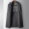Men's Woolen Coat Autumn and Winter Double-breasted Medium and Long Wool Trench Coat Youth Business Double-sided Nizi Thermal Jacket