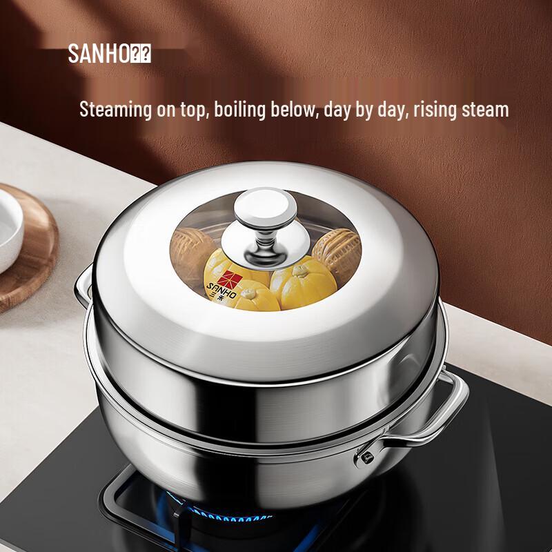 Sanhe 304 Stainless Steel Multi-tier Steamer Pot