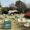 3x4.5m Silver-Coated Camping Tarp Tent: Sun, Rain & UV Protection Canopy.