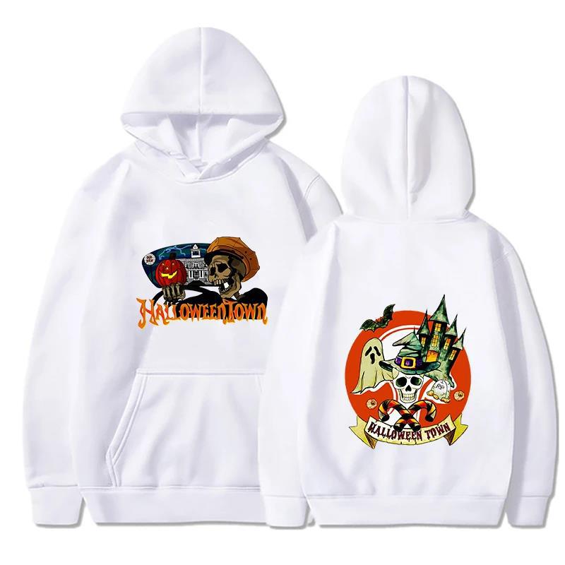 Horror Printed Hoodies Men Fashion Long Sleeve Halloween Aut Sweatshirt Men Womnen Fashion Design Pullover Fleece Hoodies
