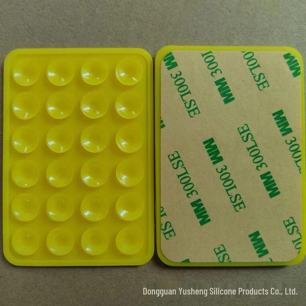 Square 24-Hole Thickened Silicone Phone Holder Suction Cup Sticker