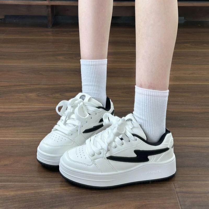 

Niche design sense retro student casual men and women couple board shoes street shot versatile flat-soled sports shoes 35 чёрный