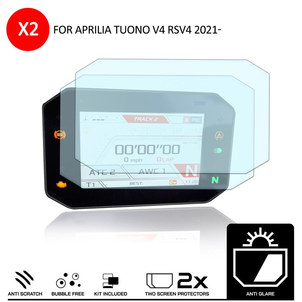 New Motorcycle Accessories Scratch Cluster Screen Dashboard Protection Instrument Film For Aprilia Tuono V4 rsv4 2021- 2 PCS