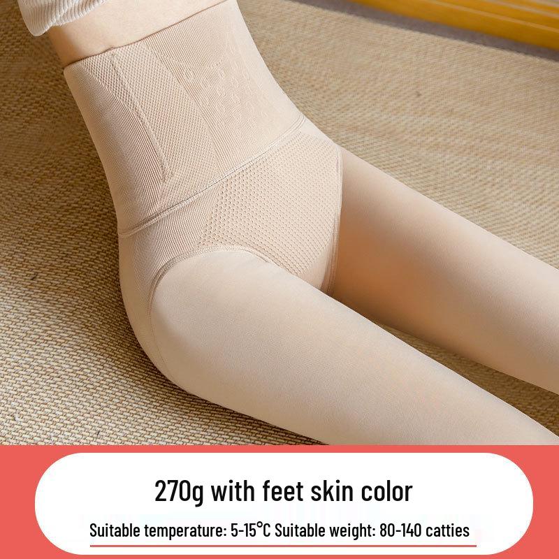 Bare Leg Artifact Damen Dicke hautfarbene warme Strumpfhosen und Leggings für Frühling und Herbst