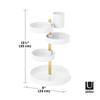 UMBRA Pirouette Organizer, White/Brass