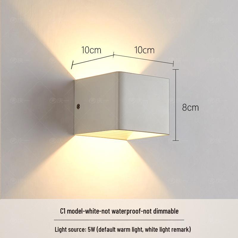 

Nordic Wall Light LED: Waterproof Minimalist Design for Outdoor/Indoor Spaces like Balconies, Bedrooms, Stairs, and Corridors.