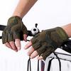 Cycling Mittens Practical Comfortable Wear-resistant Riding Mittens Anti-Shock Half Finger Cover Gloves Cycling Mittens Cycling Supply